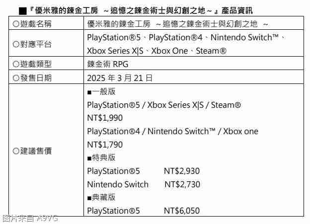 《优米雅的炼金工房》主题曲发表影片公开