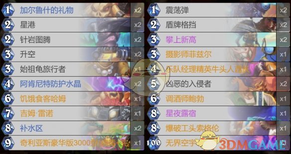 《炉石传说》星际英雄传星舰战卡组推荐